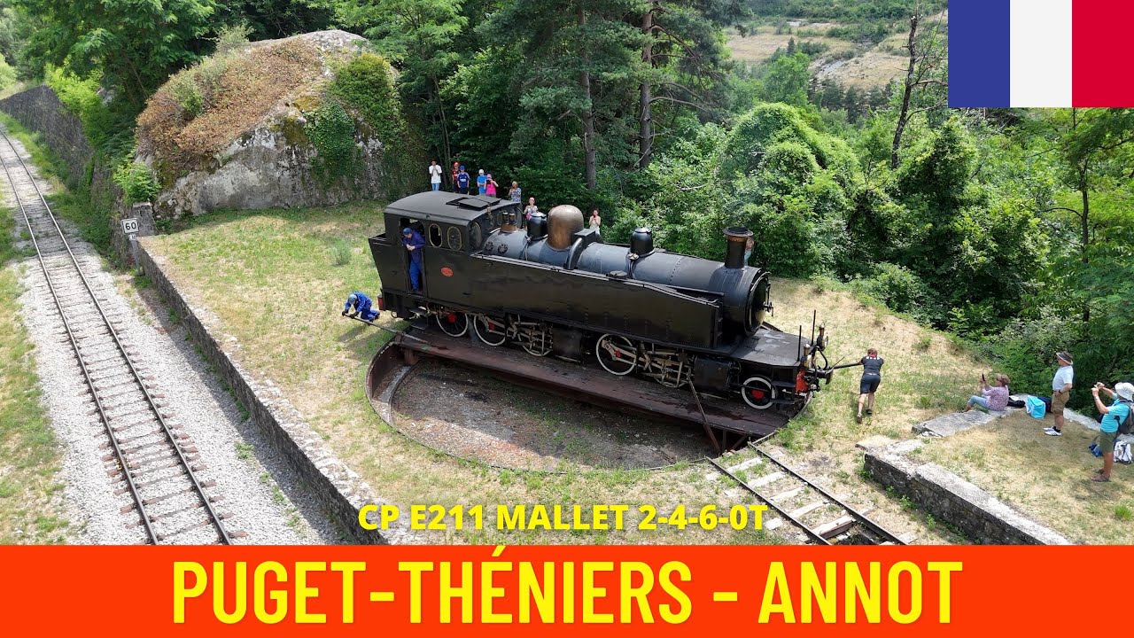 Cab Ride Puget-Théniers → Annot (Train des Pignes à Vapeur, France - June 2025) driver's view 4K