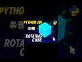 🔥 3D Rotating Cube Animation in Python | VPython Tutorial for Beginners 🚀