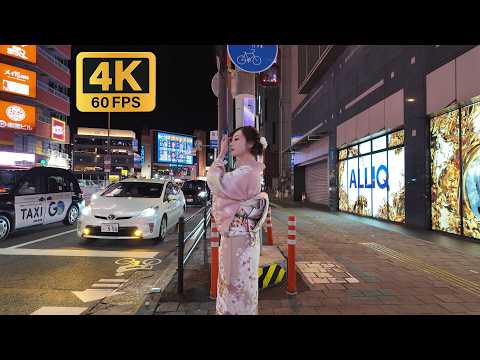 Downtown Hakata. Walking in Fukuoka 🇯🇵, Japan | Yatai & Canal City