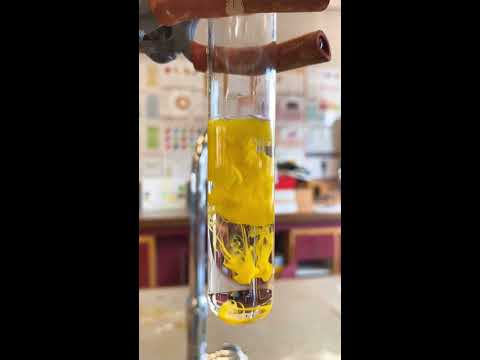 Video Phản ứng tạo thành kết tủa chì iotua PbI2 màu vàng |... - youtube