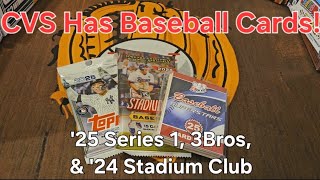 👀 CVS Has Baseball Cards! ('24 Stadium Club, '25 Series 1, & 3Bros)⚾️