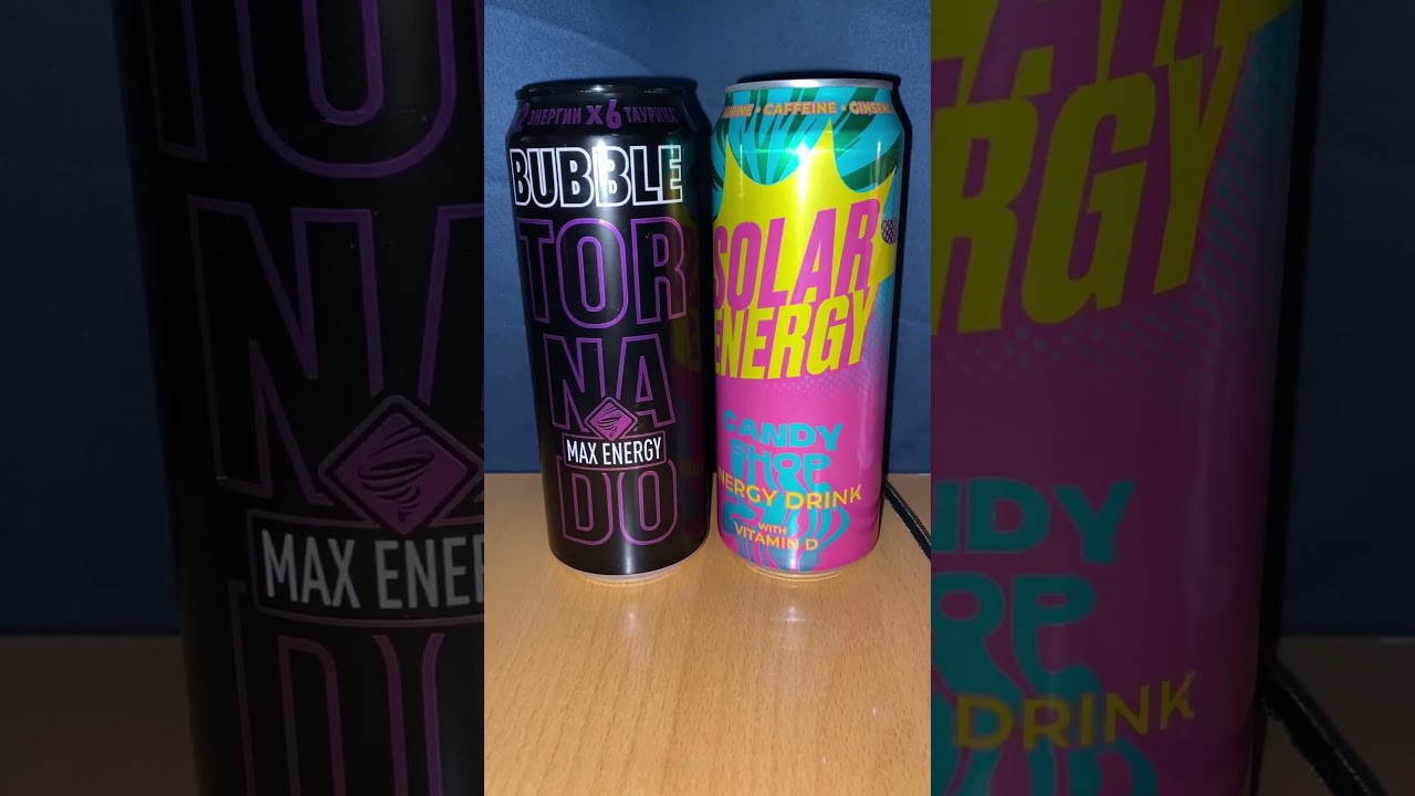 НОВЫЙ БАБЛ ГАМ ЭНЕРГЕТИК ОТ ТОРНАДО MAX ENERGY BUBBLE VS SOLAR ENERGY CANDY SHOP / СРАВНЕНИЕ