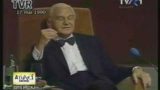 Secvente din ultima dezbatere televizata inainte de algerile prezidentiale din Mai 1990.