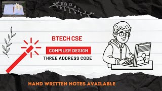 Three address code in Compiler Design || Telugu || #csebranch #education #jntu #trending