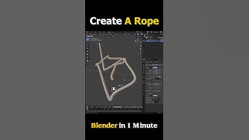How to Create a Rope in Blender in 1 Minute! #blender #tutorial #3d #3dmodeling #blender3d #rope