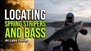 Locating Spring Stripers And Bass At Lake Lanier