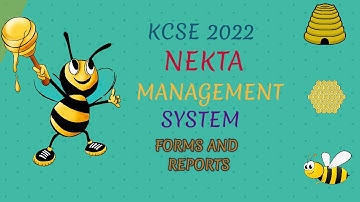 NEKTA MANAGEMENT SYSTEM (FORMS AND REPORTS)