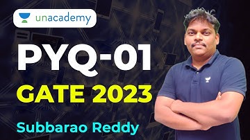 GATE PYQ -01 |  Subbarao Reddy #computer_science #gate_2023 #subbarao