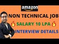 Amazon non technical jobs  amazon non technical interview  questions  replies