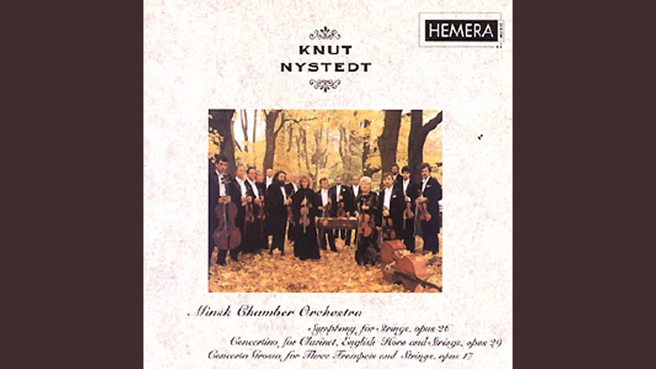 Concertino For Clarinet, English Horn And Strings, Opus 29. Andantino