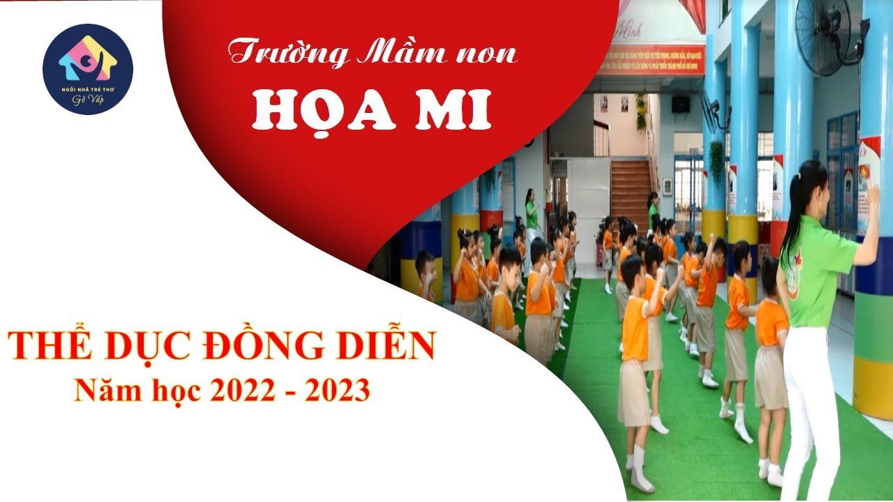 Thể dục đồng diễn - Trường Mầm non Họa Mi
