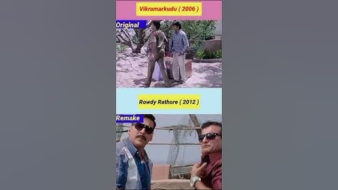 Rowdy Rathore vs Vikramarkudu | Remake vs Original | #Rowdyrathore #india #viral #shorts