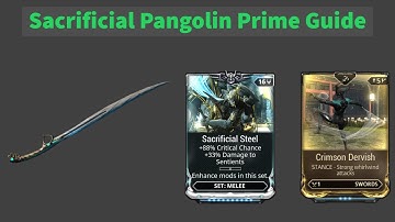 Warframe Guide: Sacrificial Pangolin Prime Build with a Riven