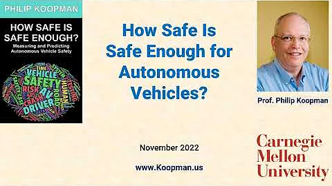 L131 How Safe Is Safe Enough for Autonomous Vehicles?