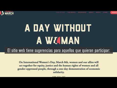 8 de marzo "Día sin mujeres" - 8 de marzo "Día sin mujeres"