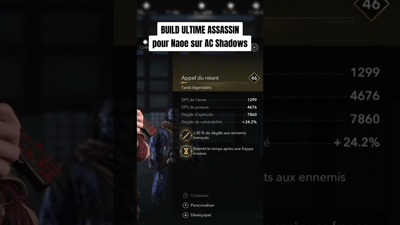 BUILD ULTIME ASSASSIN pour Naoe sur AC Shadows 