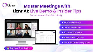Liznr AI Demo | Your Personal AI Secretary for Meetings & Transcription screenshot 2