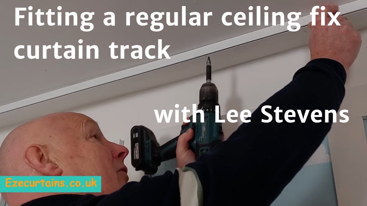 Fitting a regular ceiling fix curtain track