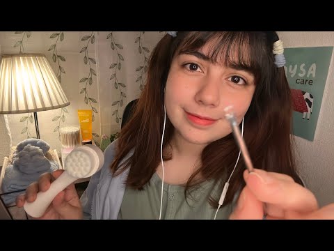 ASMR Blackhead Removal Spa | 毛穴の黒ずみ除去スパ　音フェチ