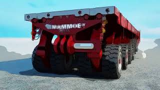 heavy duty moving (SPMT) self-propelled modular transporter