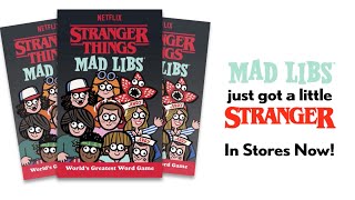 Detalles Stranger Things Mad Libs | Animated Trailer Noticias