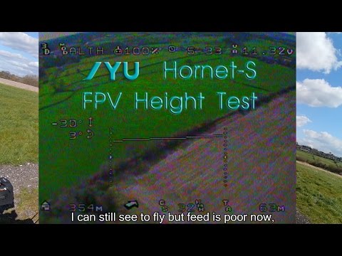 JYU Hornet S - FPV Height and Speed Tests (part 1 of 2)