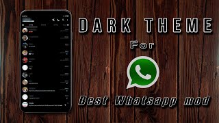 All Dark Whatsapp Theme | Best Whatsapp Mod | 🌃🔥 screenshot 4