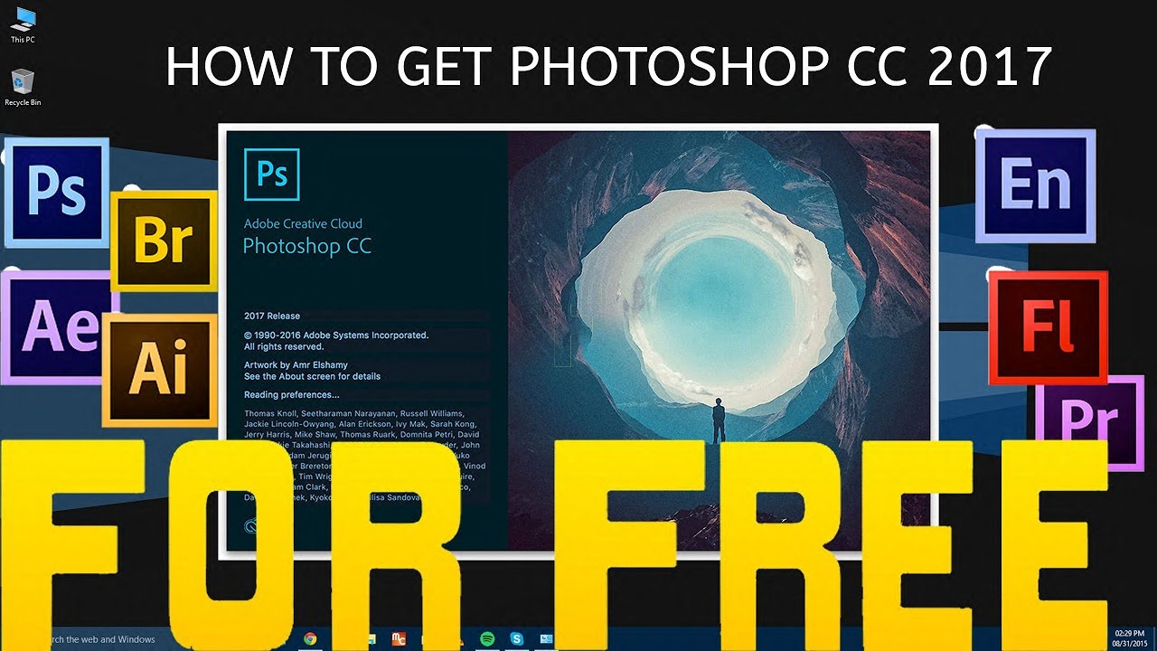 How to get photoshop cc 2017 for free machine