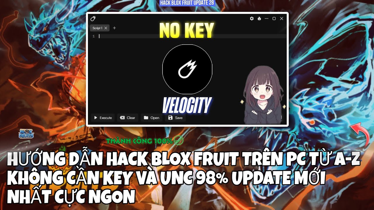 Roblox| Hướng dẫn hack blox fruit trên pc chỉ từ a-z no key và update mới nhất cực ngon, unc 98%