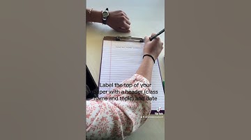 Video Modeling: How To Take Notes During Lecture