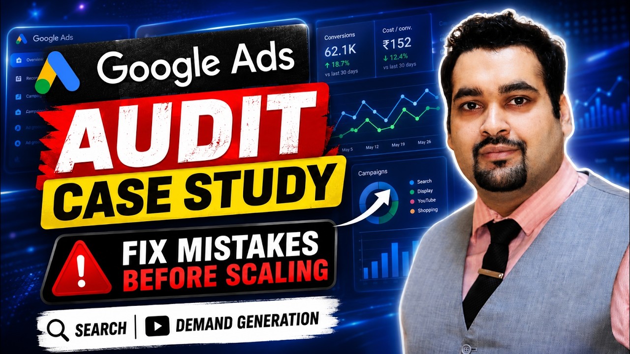 Google Ads Audit Case Study 2026: Fix Mistakes Before S… — Transcript