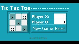 How to Create Advanced Tic Tac Toe Game in JavaScript - Part 1 of 2 screenshot 1