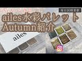 【ailes水彩パレット】大人気完売商品ailesの水彩パレットAutumn紹介