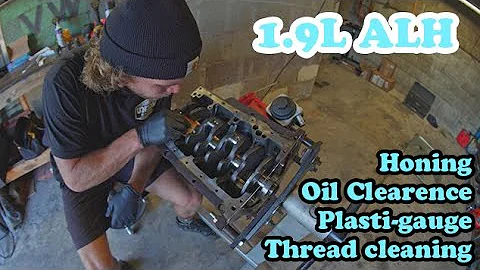 Watch me build this 1.9L ALH Turbo Diesel bottom end / Part 1