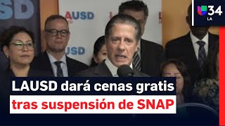 Lausd Ofrece Cenas Gratis Ante Suspensión De Snap Por Cierre De Gobierno Federal