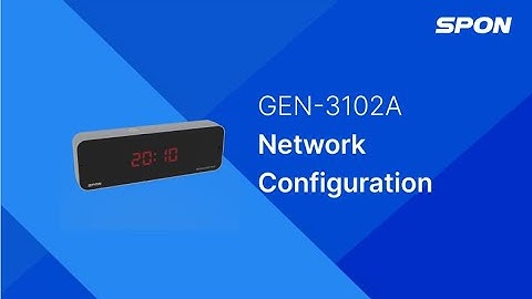 GEN-3102A Network LED Clock - How to configurate the IP LED Clock