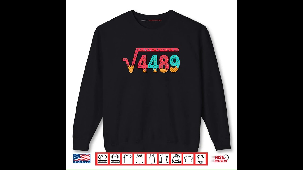 67 Ice Cream Drip Meme Square Root 4489 Slang Math Teacher Shirt - YouTube