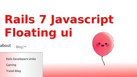 Dropdown menu in Ruby on Rails - Intro pt5/5