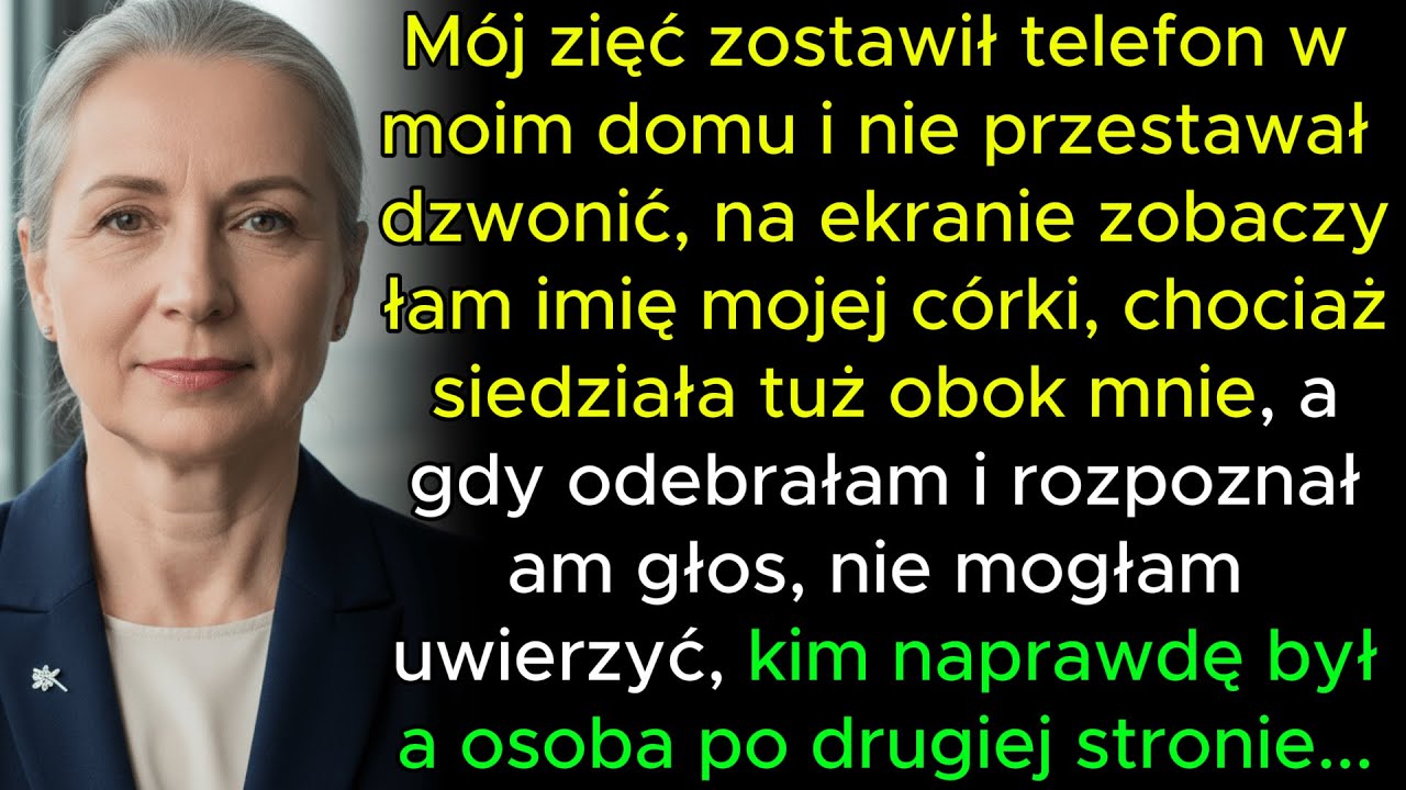 Telefon zięcia zadzwonił… na ekranie było imię mojej córki, choć stała tuż obok mnie