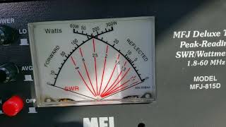 MFJ Enterprises MFJ-815D SWR/wattmeter Review.
