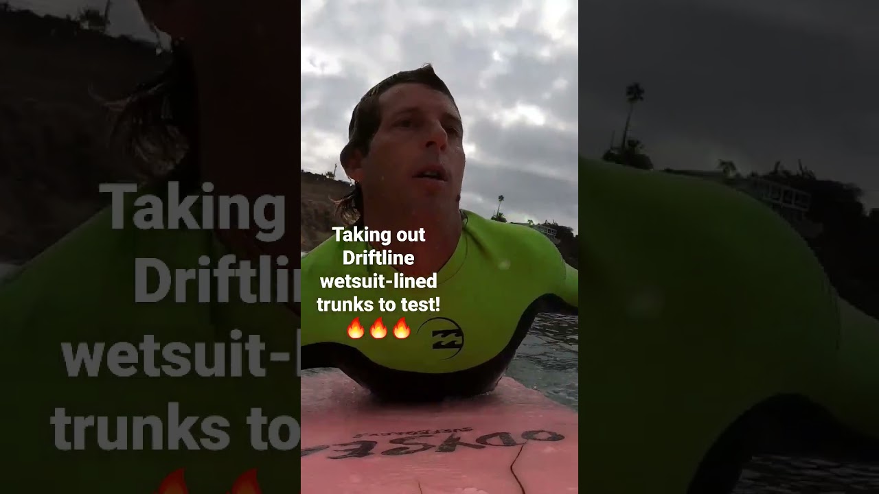 Testing DRIFTLINE Wetsuit-lined Surf Trunks! 🔥🏄‍♂️ 