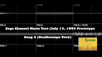 Sega Channel Music Test (July 13, 1995 Prototype) - Song 4 (Oscilloscope View)