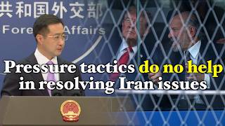 China responds to USs threats of broadening scope of secondary sanctions on Iran