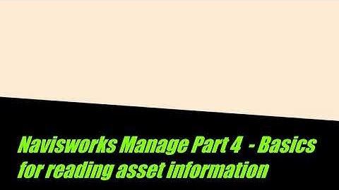 Navisworks Manage Part 4 - Basics for Reading Asset Information [Cantonese]