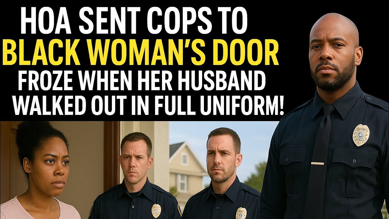 “HOA Sent Cops to a Black Woman’s Door — But Froze When Her Husband Walked Out in Uniform”