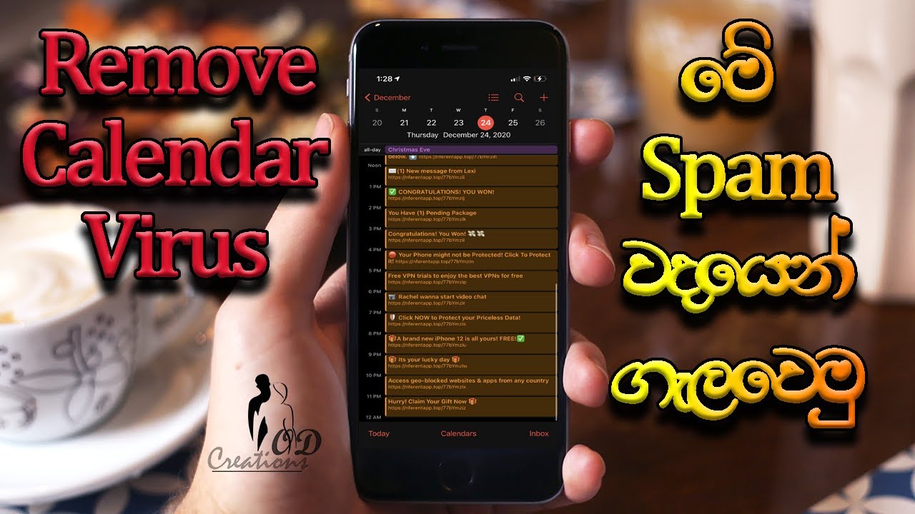 How To Remove Calendar Events Virus Sinhala OD Creations YouTube