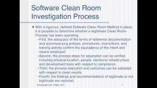 A Defined Software Clean Room Method for Transforming a Dirty System into a Clean System screenshot 5