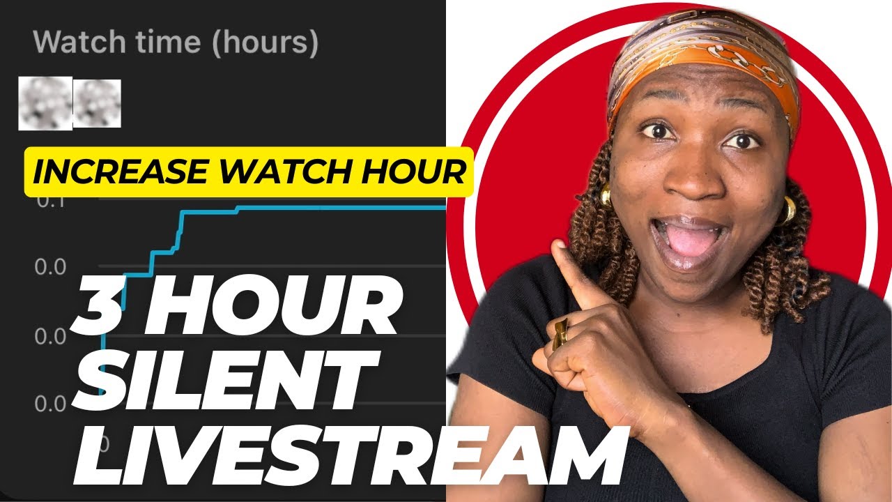 How many WATCH HOUR I got from a 3 Hour SILENT LIVESTREAM