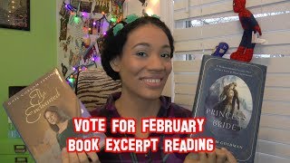 Vote For February Book Excerpt Reading (Vote by February 14th)