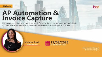 TSM Proactis Webinar AP Automation & Invoice Capture